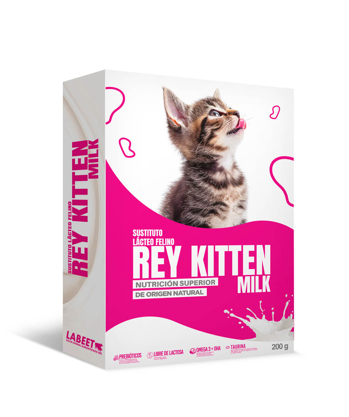 rey-kitten-milk-labeet REY KITTEN MILK SUSTITUTO LÁCTEO FELINO - Imagen 1