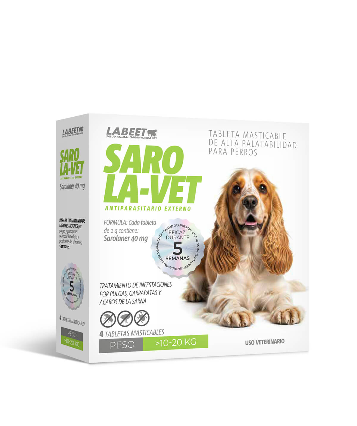sarola-vet-40-mg-labeet SAROLA-VET 40 MG - Imagen 1